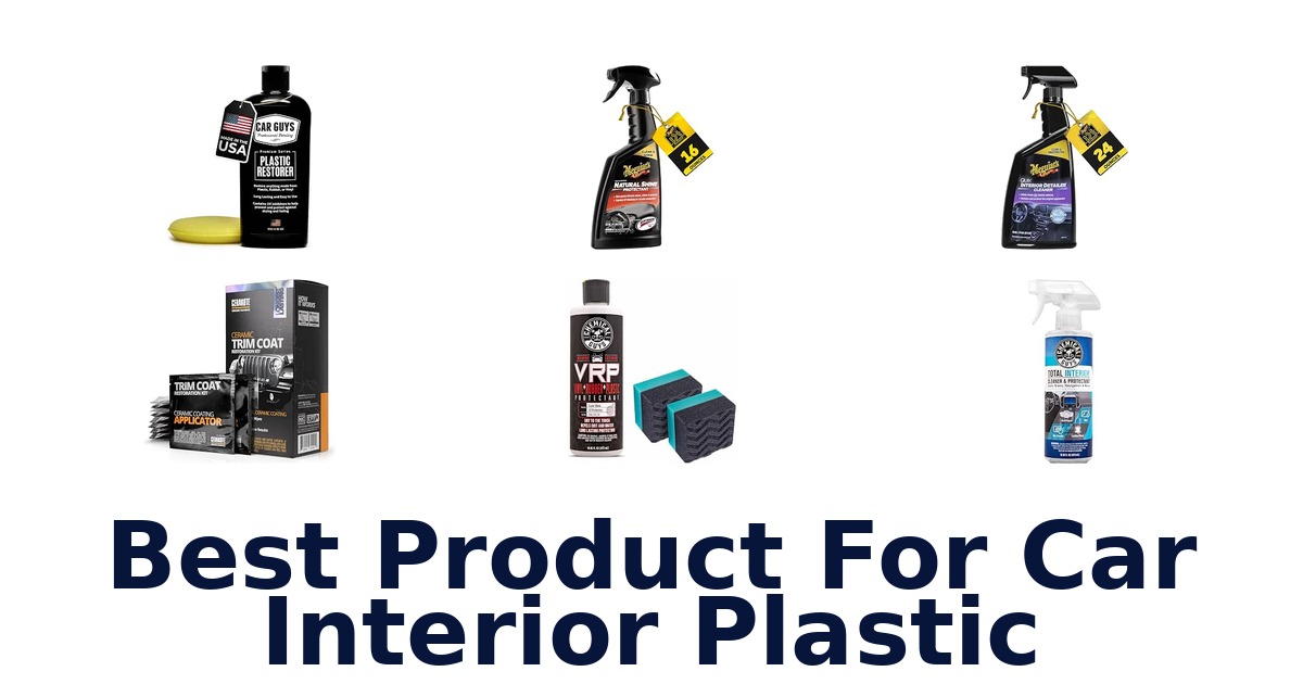 Best Product For Car Interior Plastic