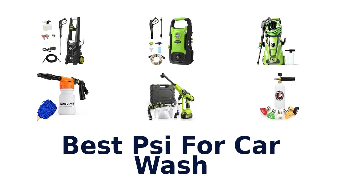 Best Psi For Car Wash