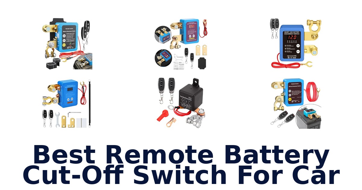 Best Remote Battery Cut-Off Switch For Car