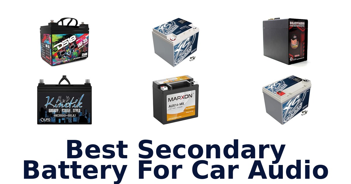 Best Secondary Battery For Car Audio