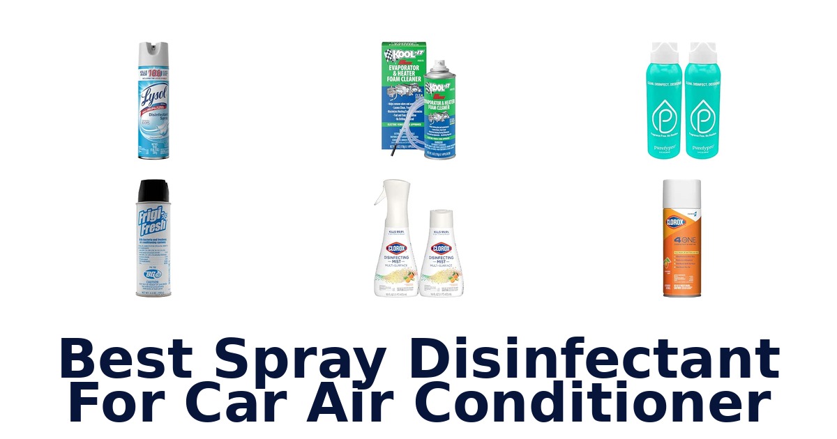 Best Spray Disinfectant For Car Air Conditioner