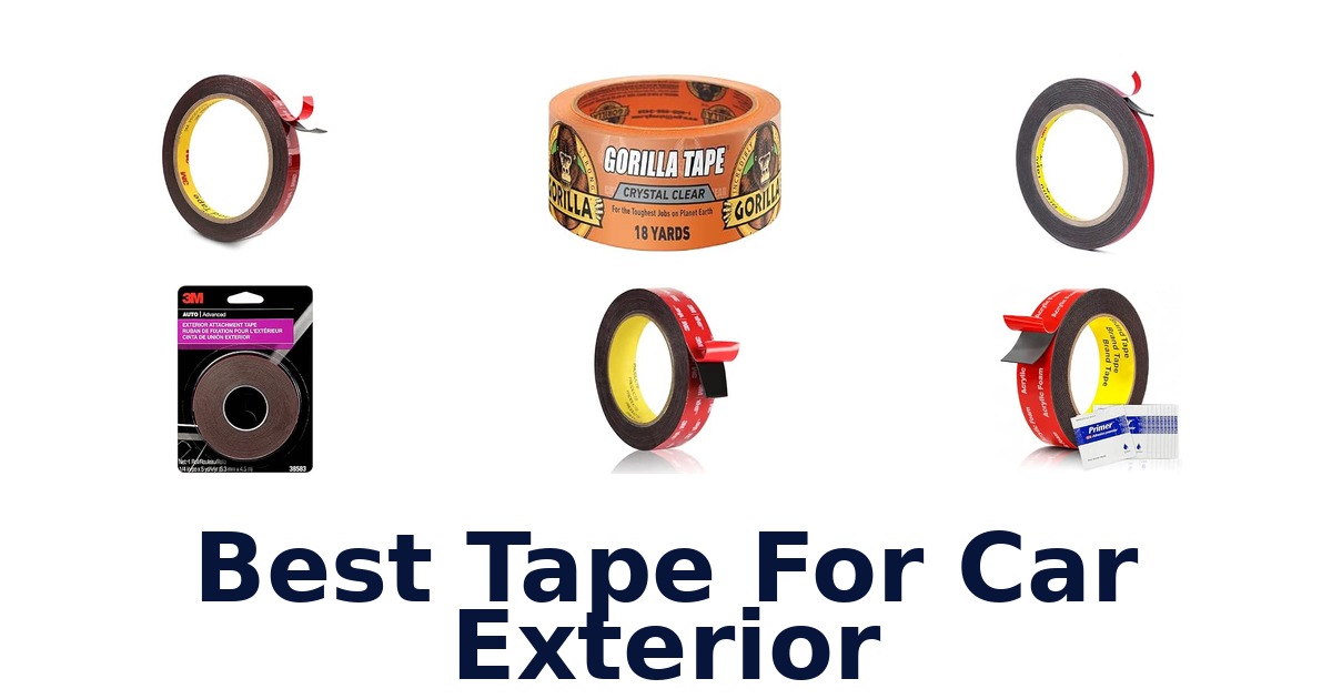 Best Tape For Car Exterior