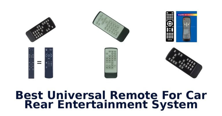 Best Universal Remote For Car Rear Entertainment System