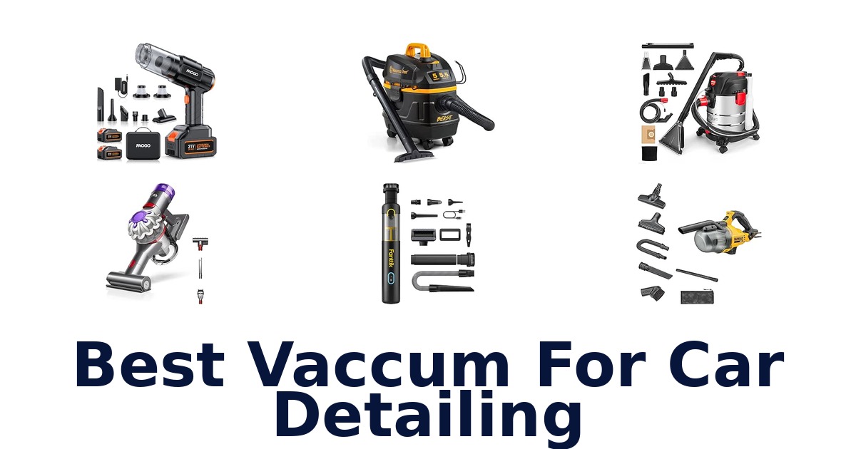 Best Vaccum For Car Detailing
