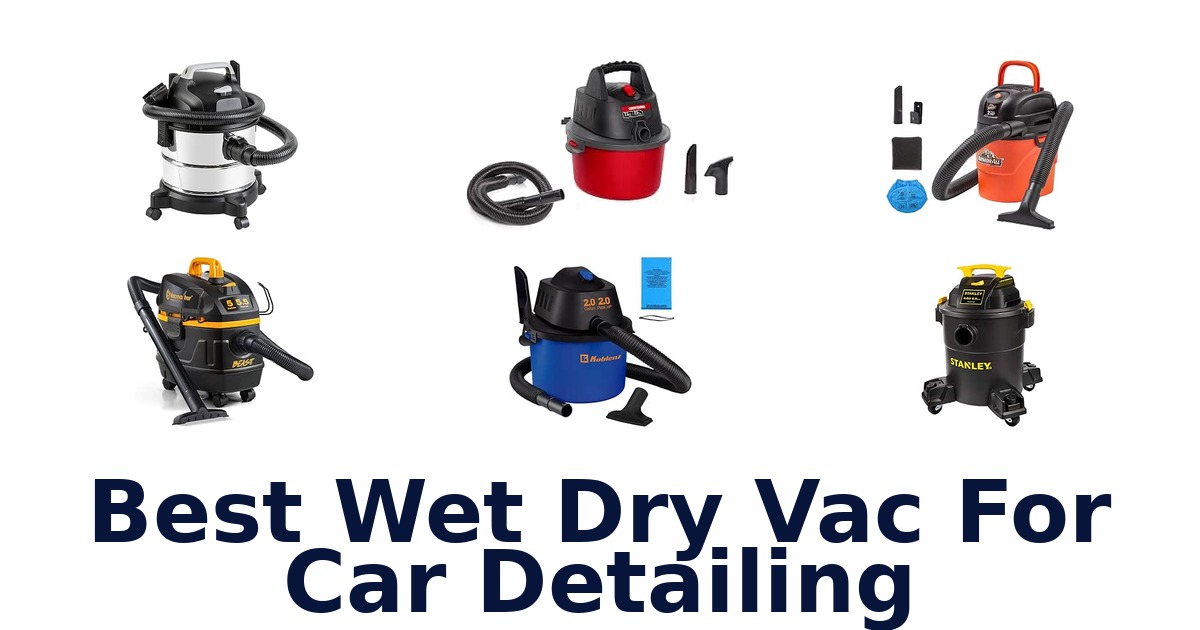Best Wet Dry Vac For Car Detailing