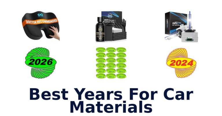 Best Years For Car Materials