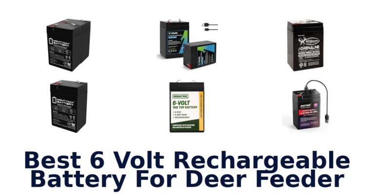 Best 6 Volt Rechargeable Battery For Deer Feeder