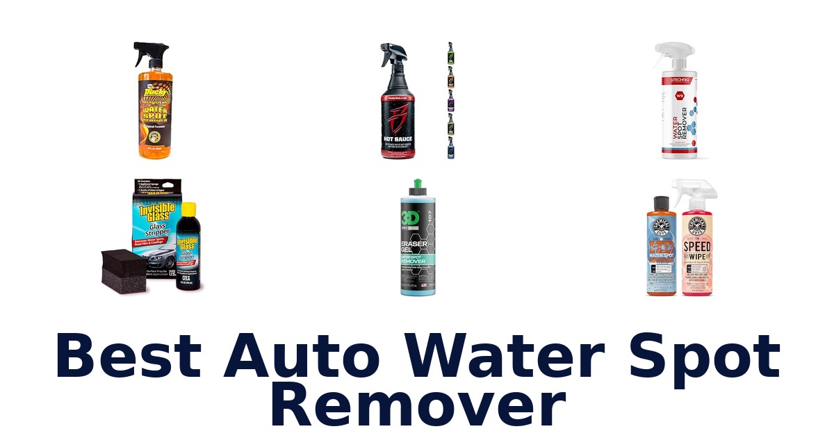 Best Auto Water Spot Remover