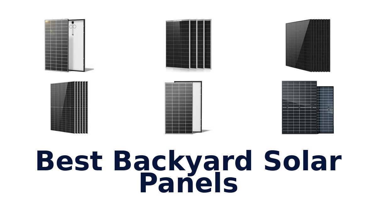 Best Backyard Solar Panels