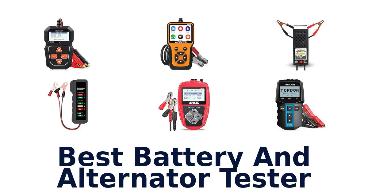 Best Battery And Alternator Tester