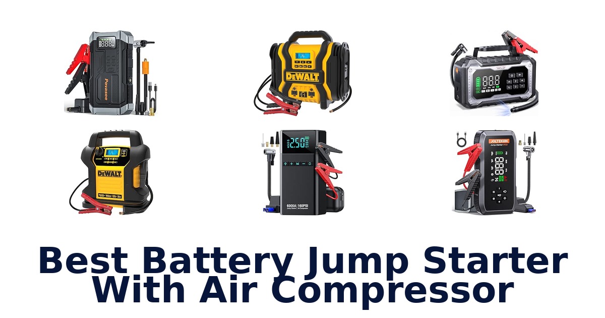 Best Battery Jump Starter With Air Compressor