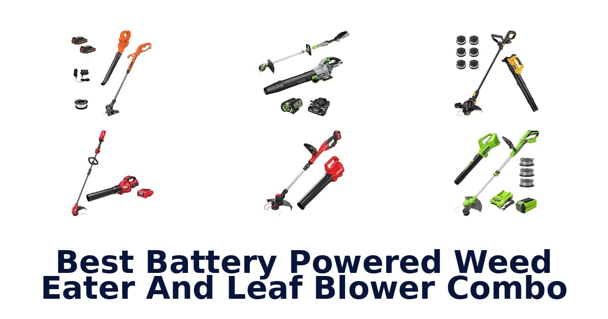 Best Battery Powered Weed Eater And Leaf Blower Combo
