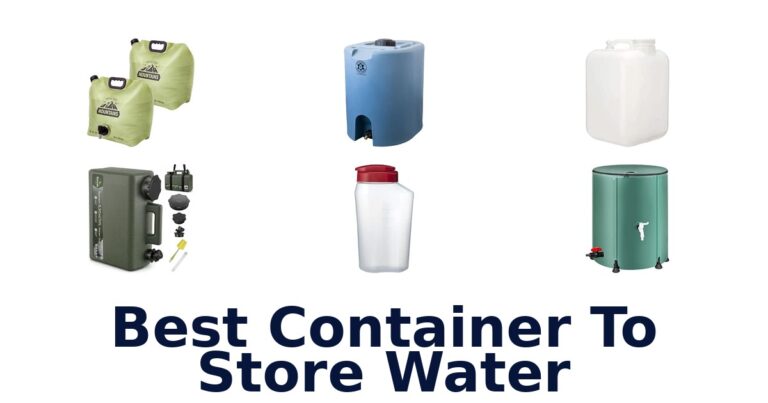 Best Container To Store Water