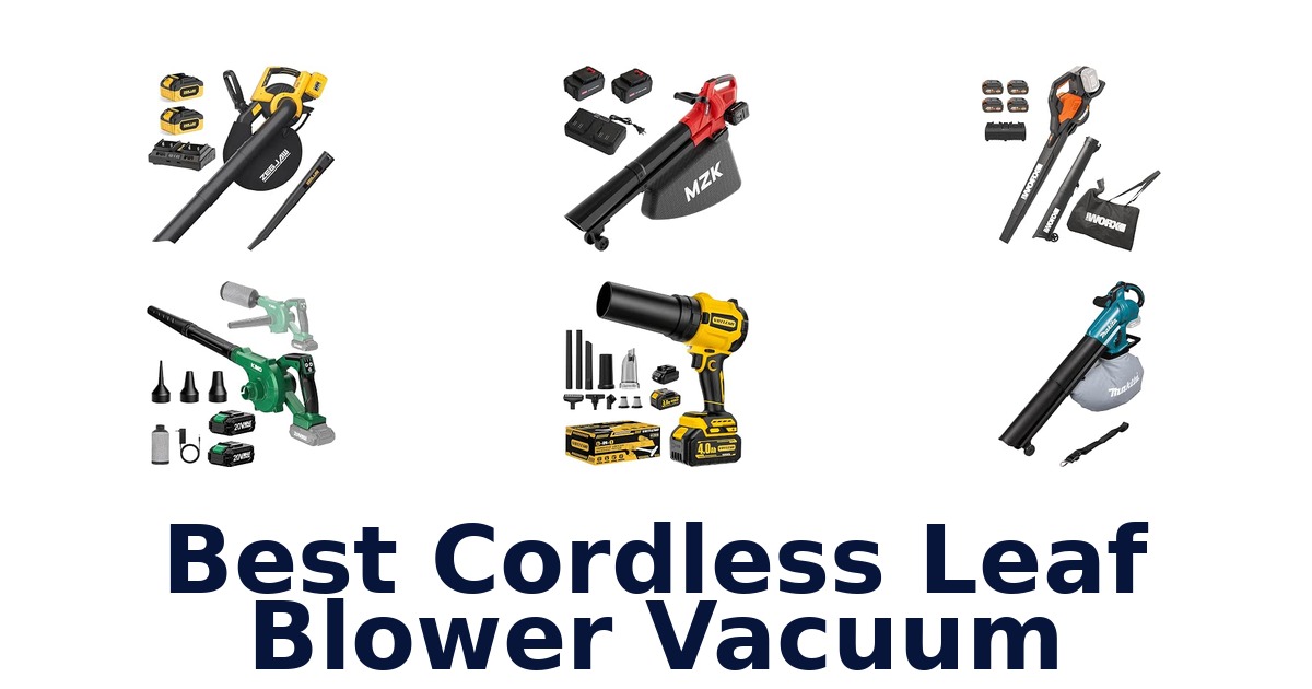 Best Cordless Leaf Blower Vacuum