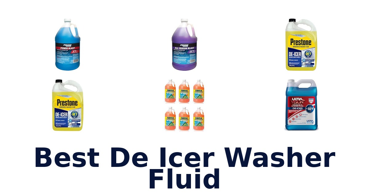 Best De Icer Washer Fluid