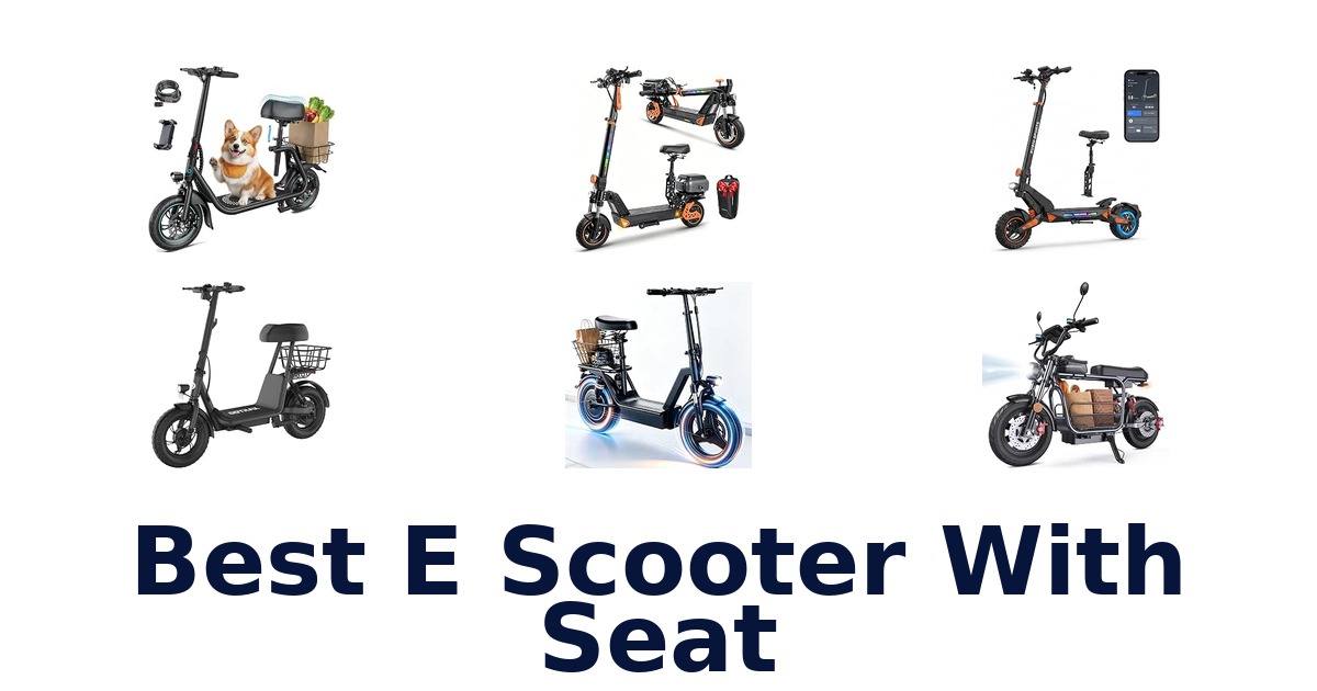 Best E Scooter With Seat