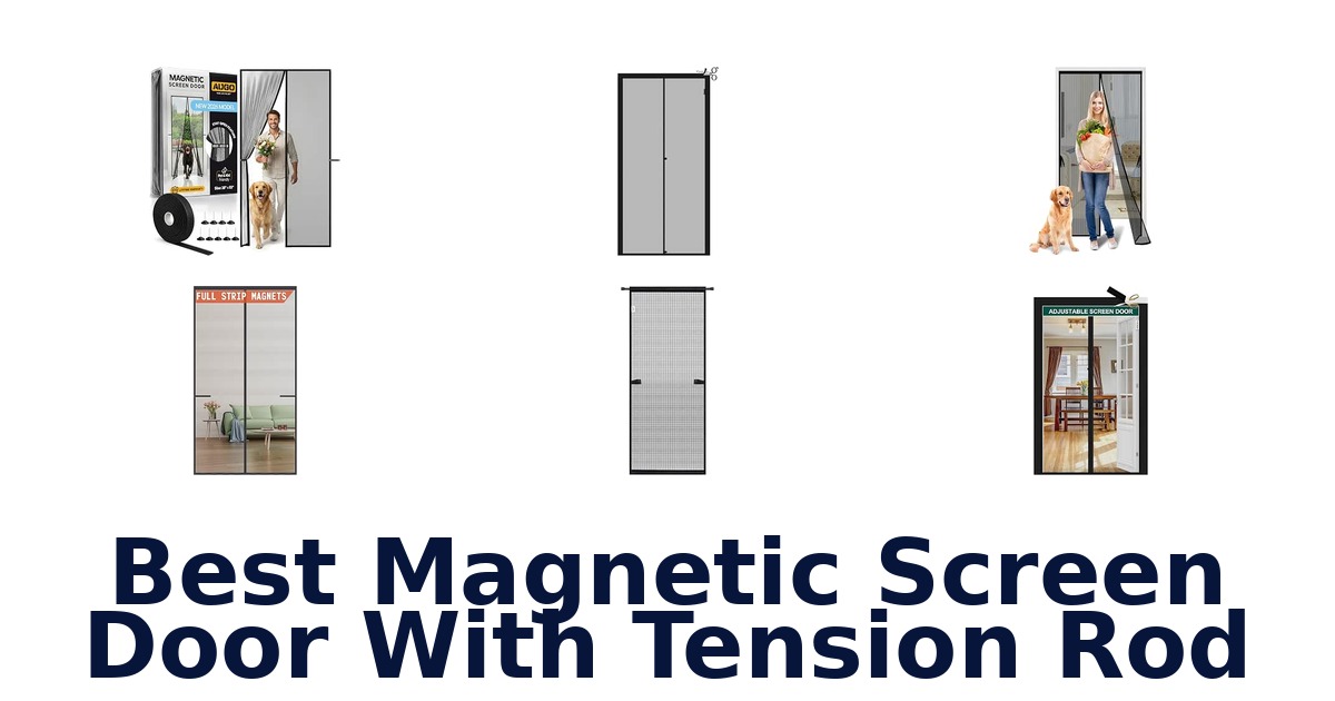 Best Magnetic Screen Door With Tension Rod