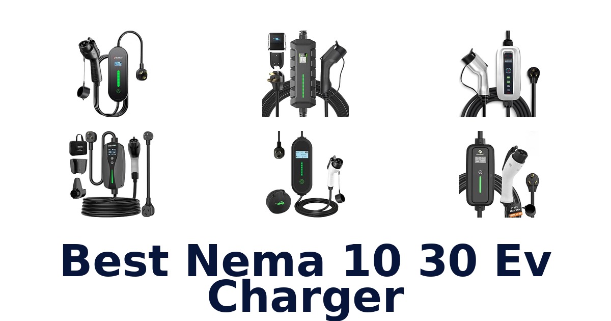 Best Nema 10 30 Ev Charger