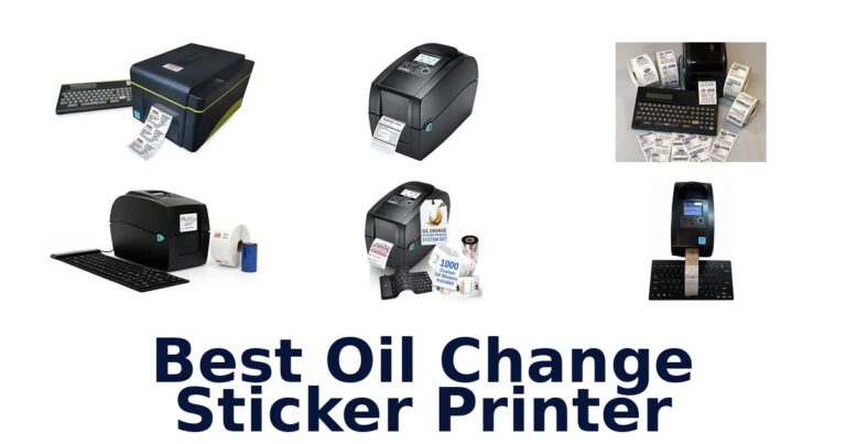 Best Oil Change Sticker Printer