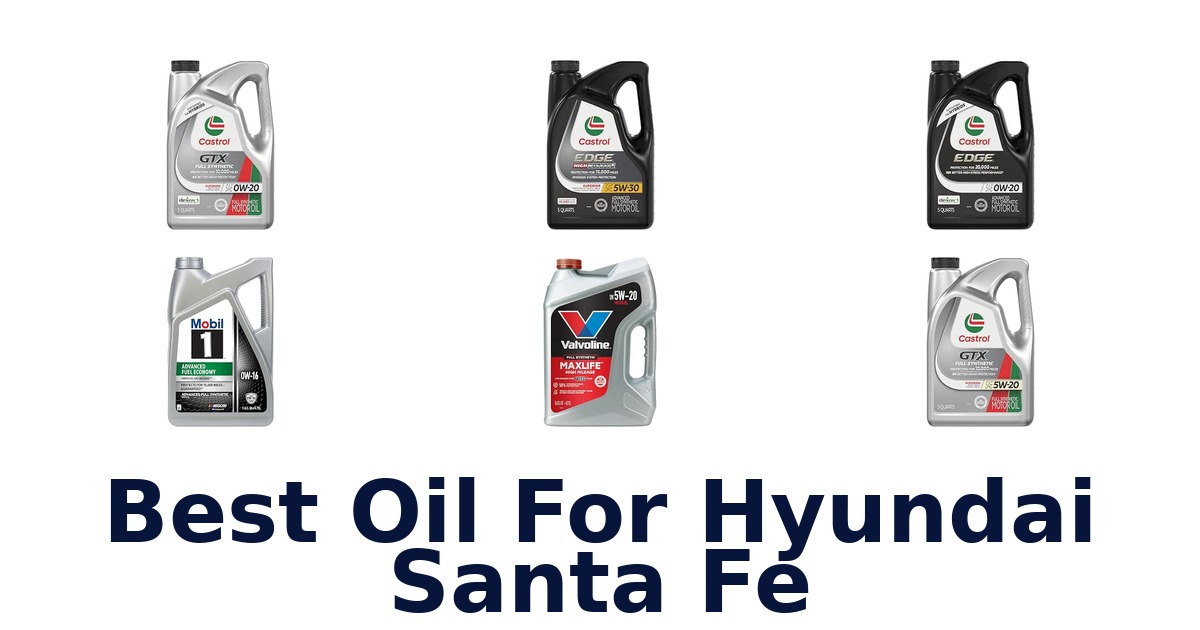 Best Oil For Hyundai Santa Fe
