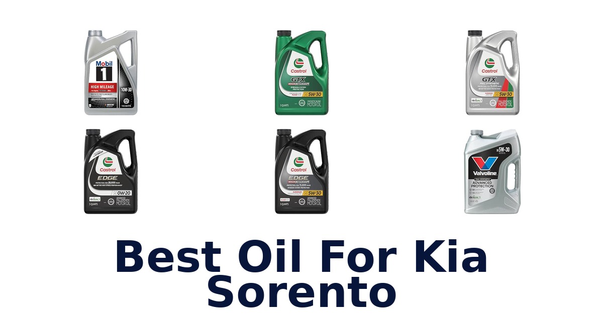 Best Oil For Kia Sorento