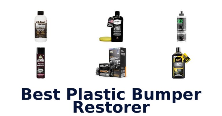 Best Plastic Bumper Restorer