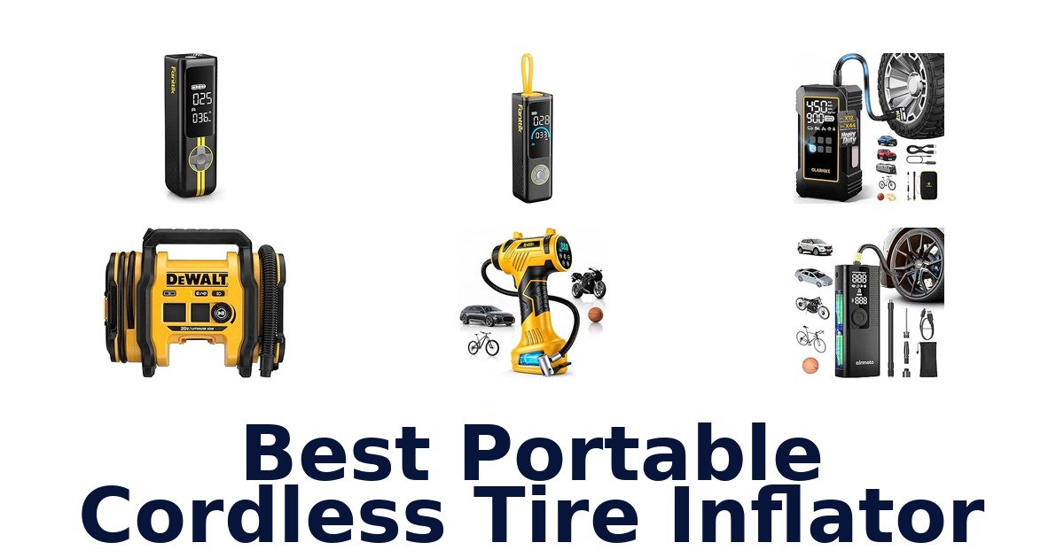 Best Portable Cordless Tire Inflator