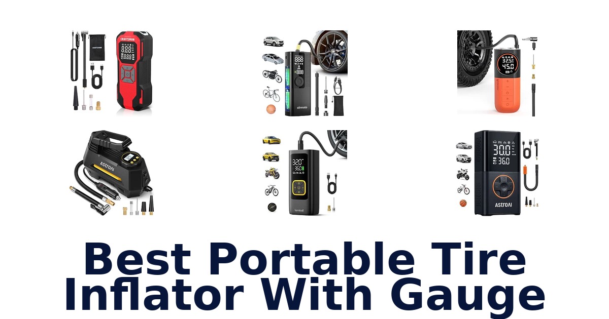 Best Portable Tire Inflator With Gauge