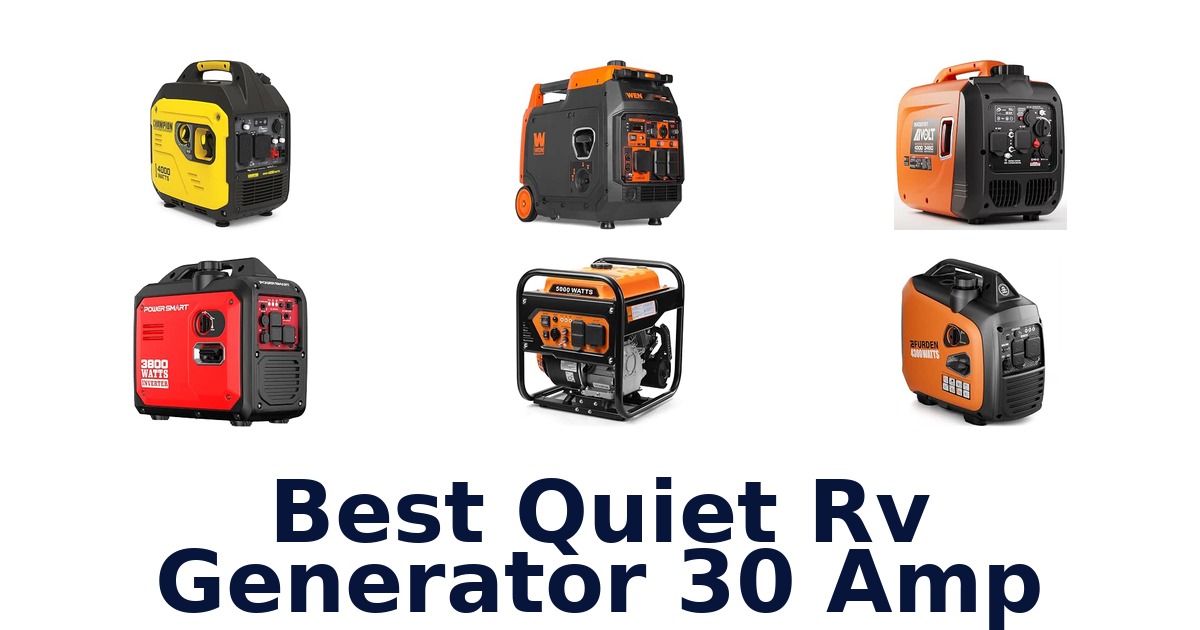 Best Quiet RV Generator 30 Amp