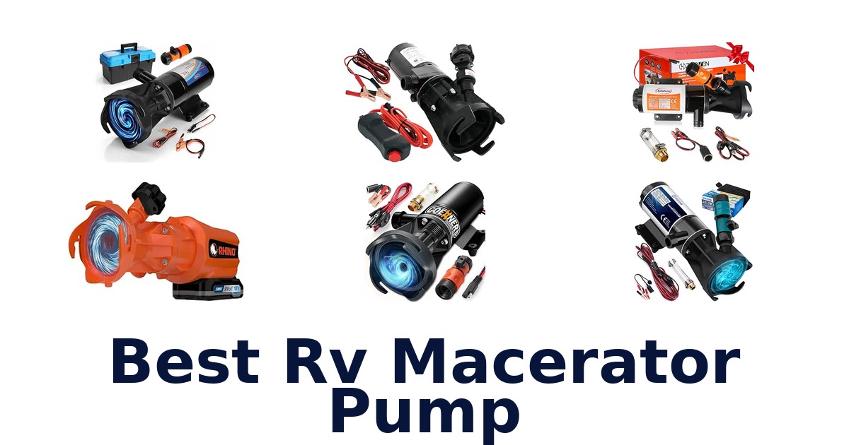 Best RV Macerator Pump