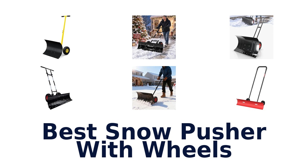 Best Snow Pusher With Wheels