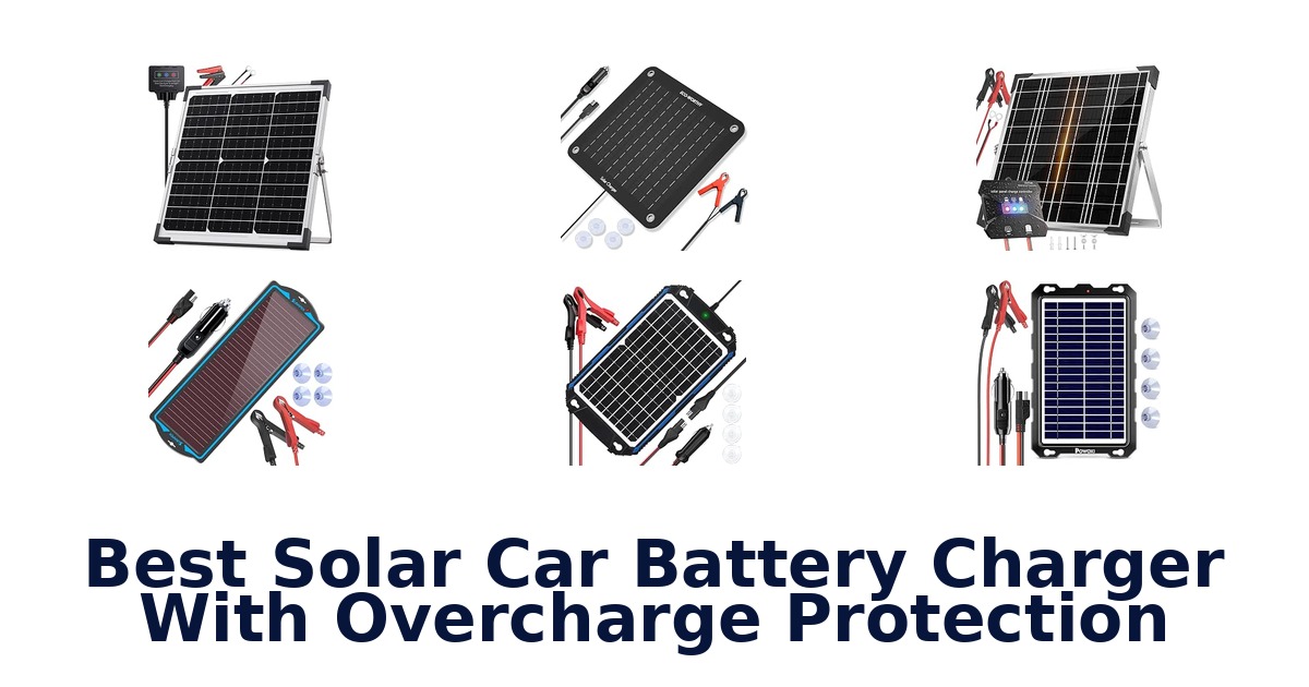 Best Solar Car Battery Charger With Overcharge Protection