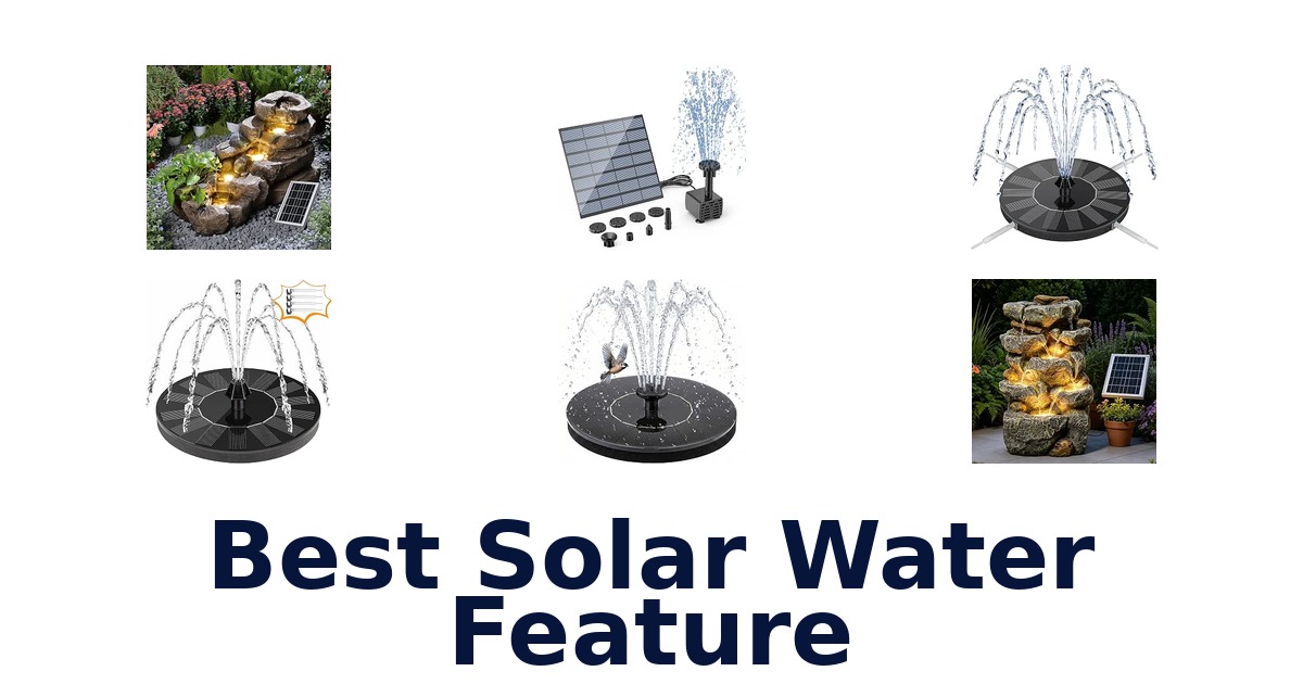 Best Solar Water Feature