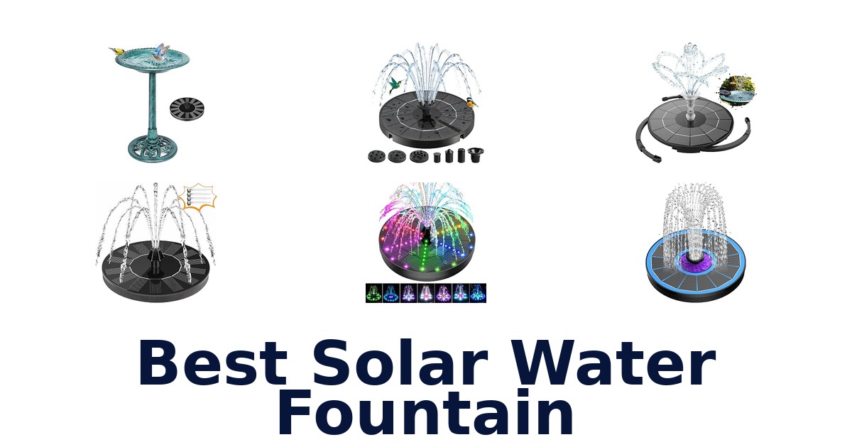 Best Solar Water Fountain