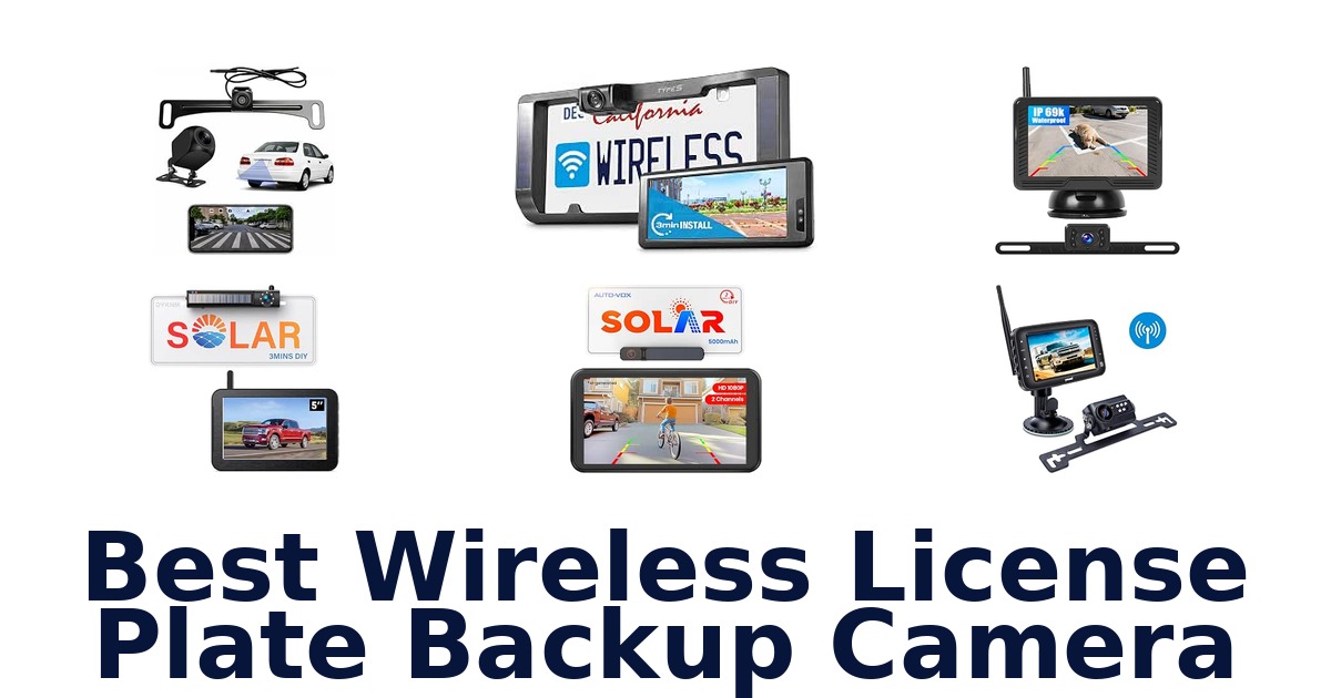 Best Wireless License Plate Backup Camera